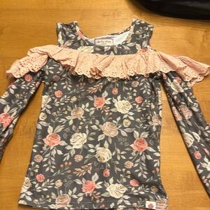 Brand new cheeky plum off the shoulder spiced nutmeg top in size 8Y